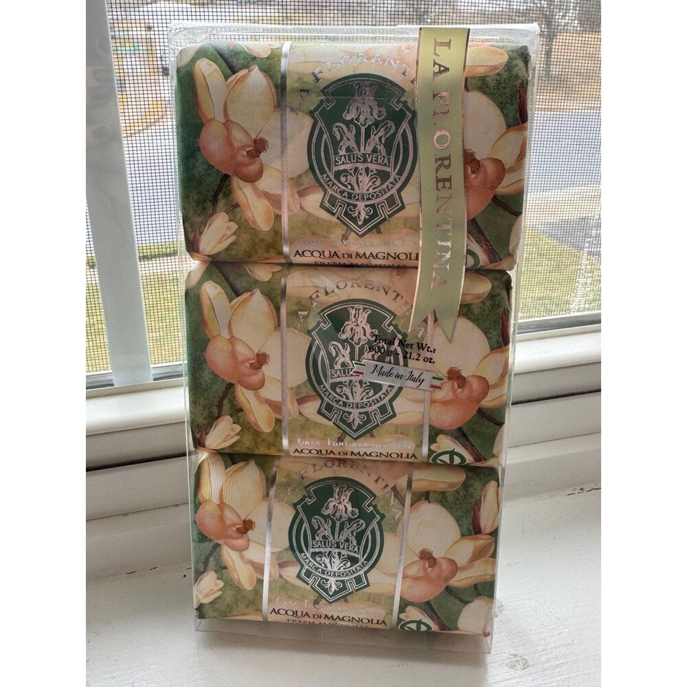 La Florentina Magnolia 200g x 3 Italian Soap
